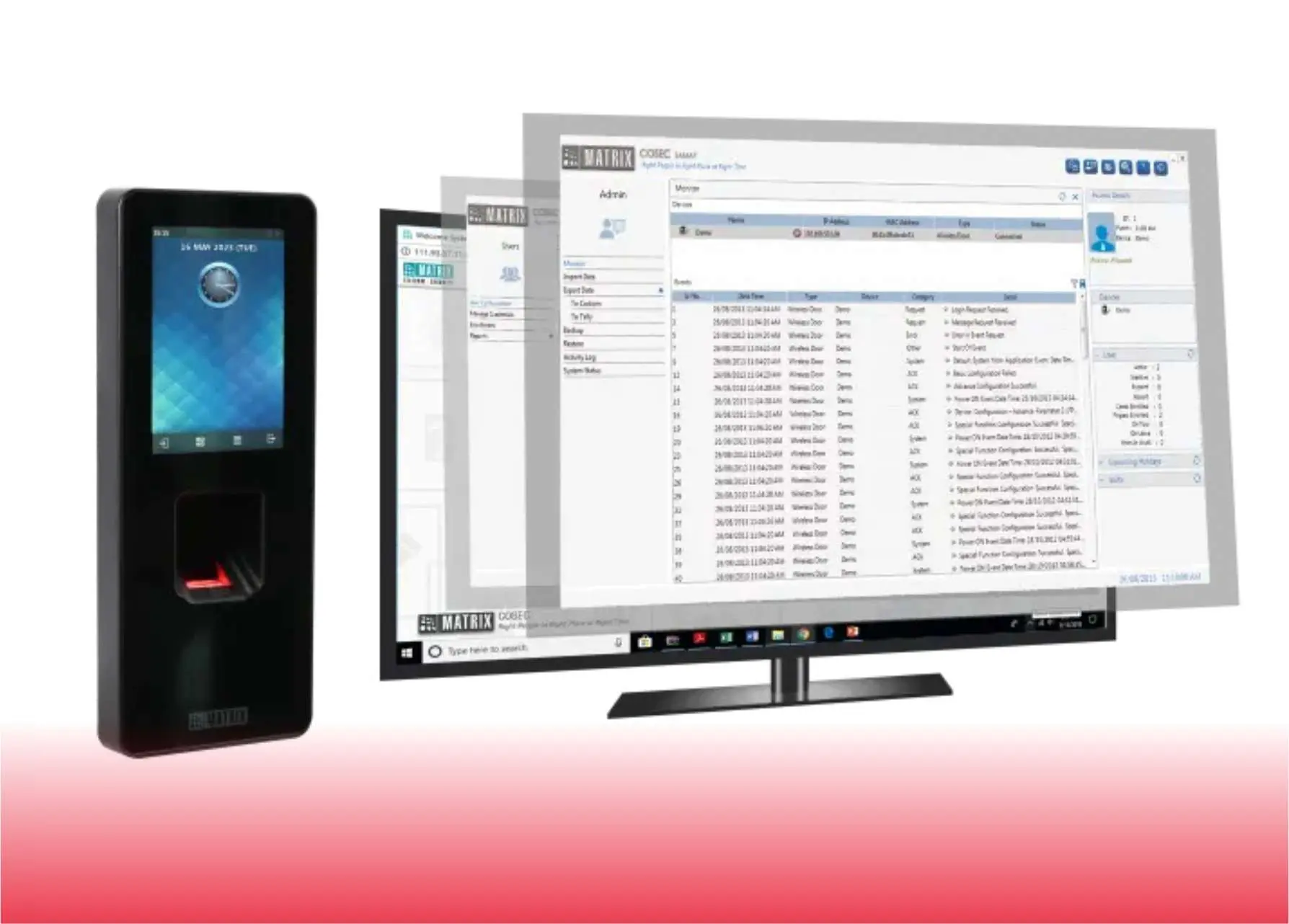 ACIX attendance management system interface and key features