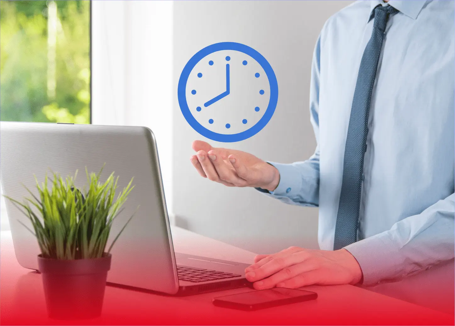 Employee in Saudi Arabia using ACIX time attendance system