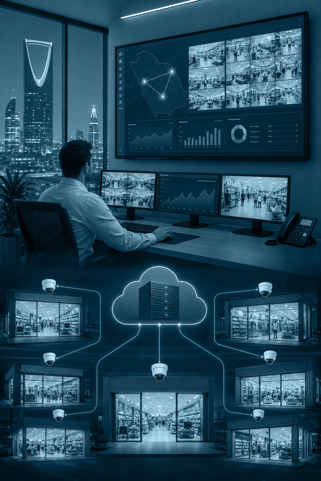  Centralized Video Management for Retail Chain Across Riyadh and Dammam
